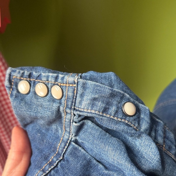 J. Crew Indigo Linen-Blend Jean Button-Down Shirt - Picture 4 of 6